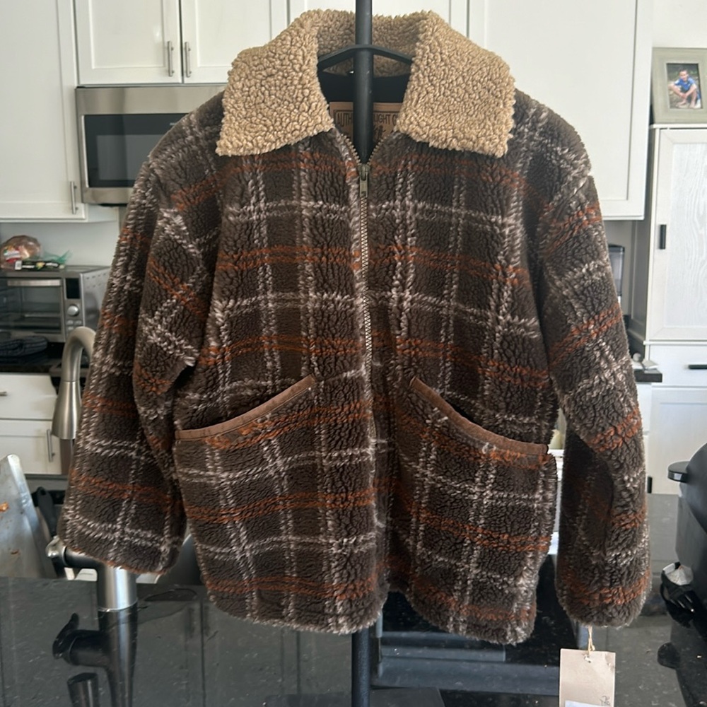 NWT Corky & Company Fleece Jacket Teddy Bear Soft